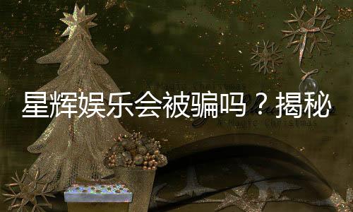 星辉娱乐会被骗吗?揭秘平台安全性及防骗指南