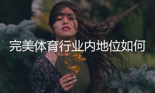 完美体育行业内地位如何?一文看懂市场排名、竞争优势与发展前景